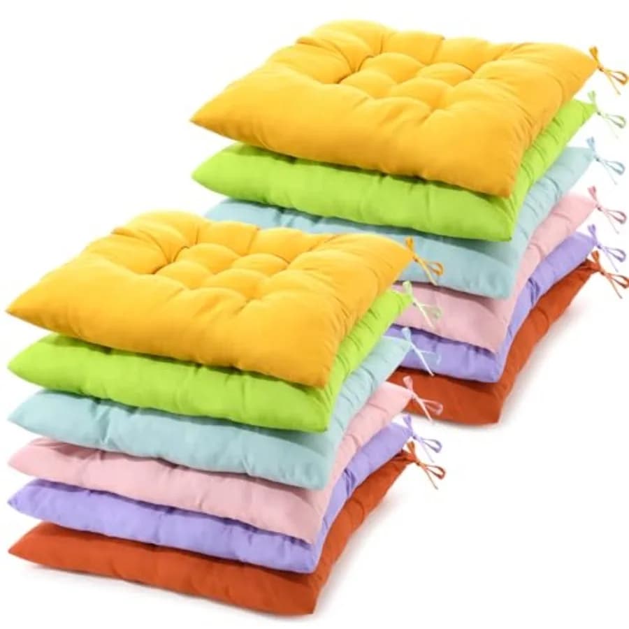 Pcs Floor Pillows Bulk Seating Cushions for Floor Chair 15.7'' Large Meditation Cushion for Yoga Living Room Tatami Bedroom Bal