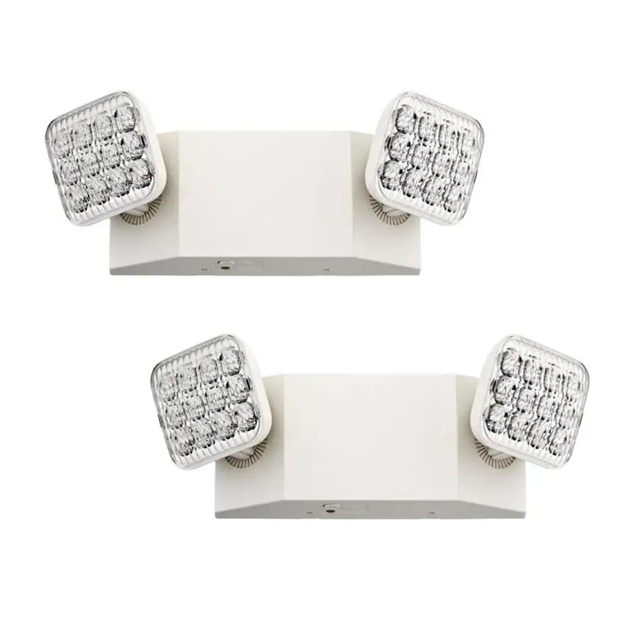 Luce di Emergenza LED Basics, Illuminazione di Emergenza con Doppia Testa LED Regolabile, Montaggio a Parete, Certificata per Ambienti Umidi, Autonomia di 90 Minuti