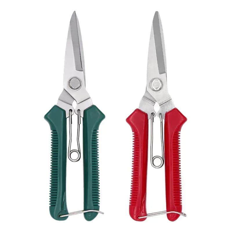 190 mm straight head pruning shears Garden scissors with non-slip stainless steel handle for domestic use bonsai for garden shears