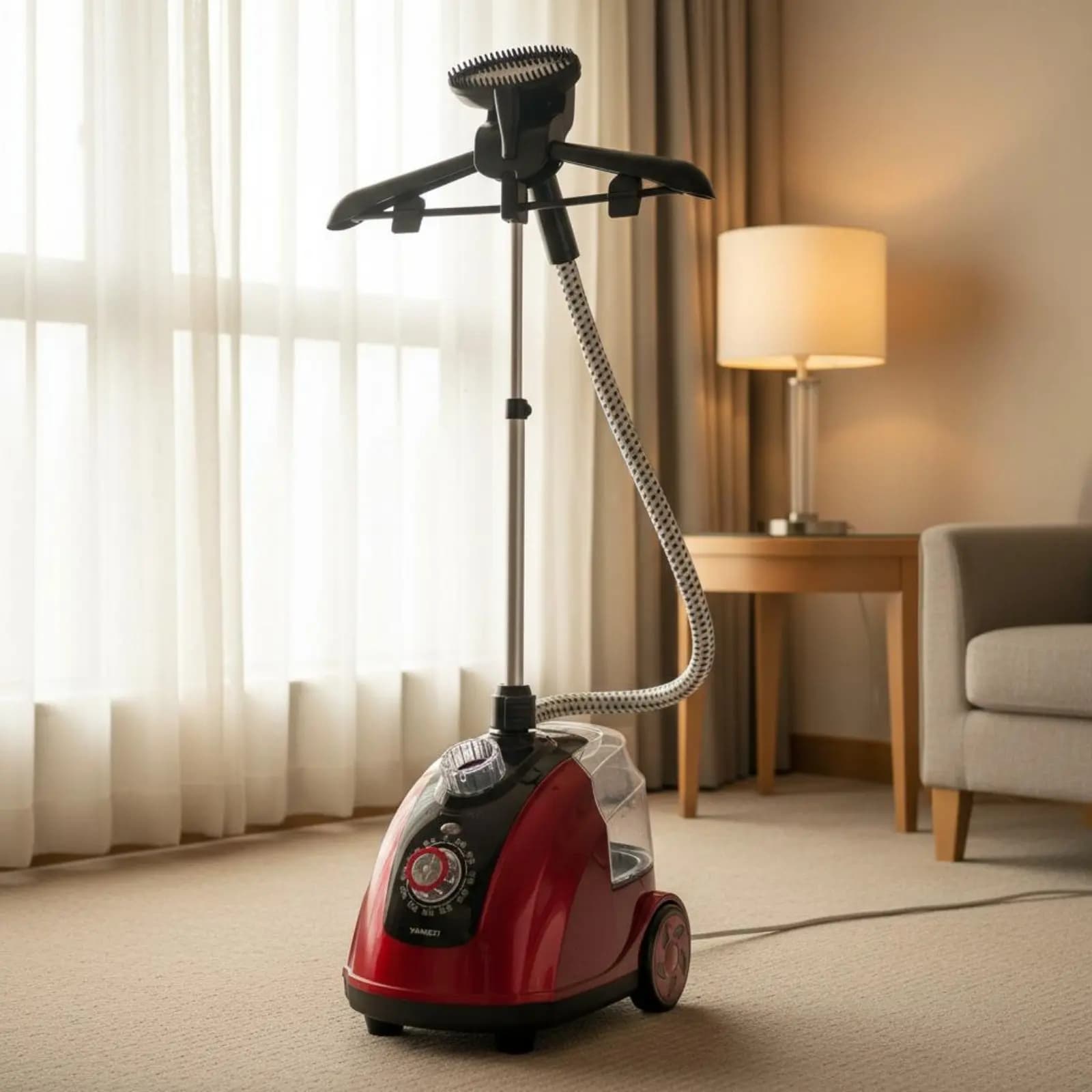 Vaporizzatore Portatile per Vestiti, Riscaldamento Rapido, Stiratore Verticale Pieghevole, Ferro da Stiro a Vapore con Serbatoio d'Acqua Rimovibile, Elettrodomestico