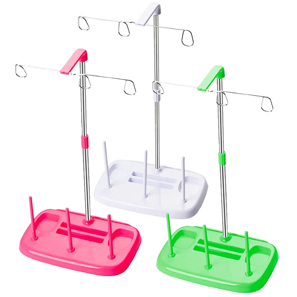 Supporto per filo a 3 bobine supporto per filo leggero per macchina da ricamo per accessori per macchine da cucire e ricamo domestici