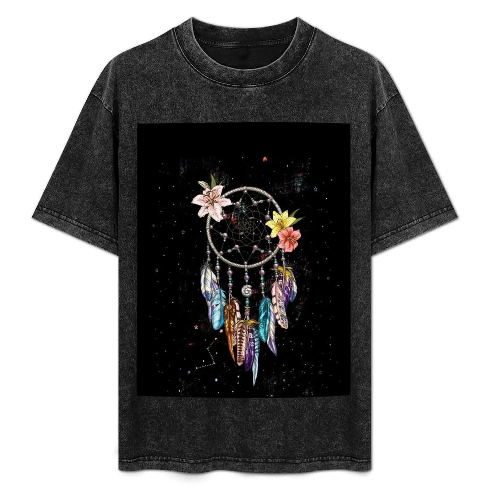 Dream Catcher T-Shirt All Match Basic Short Sleeve Top