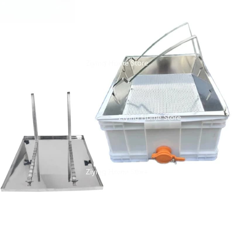 For Nest Spleen Honey Rack for Beekeeping Stainless Steel Cut Plate Leakage Plate Foundation Shelving Plate 4-piece Set
