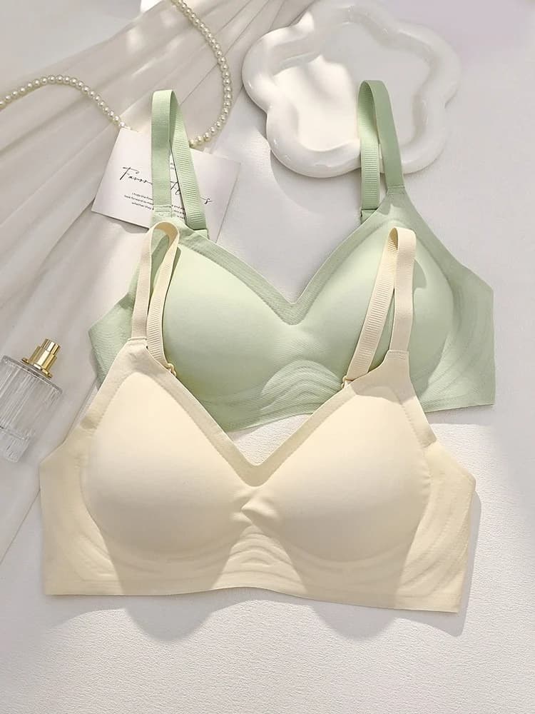 Reggiseno Senza Cuciture per Seno Piccolo, Push-Up Comodo Senza Ferretto, Supporto Morbido, Intimo Chiuso per Donne con Seno Senza Bordi