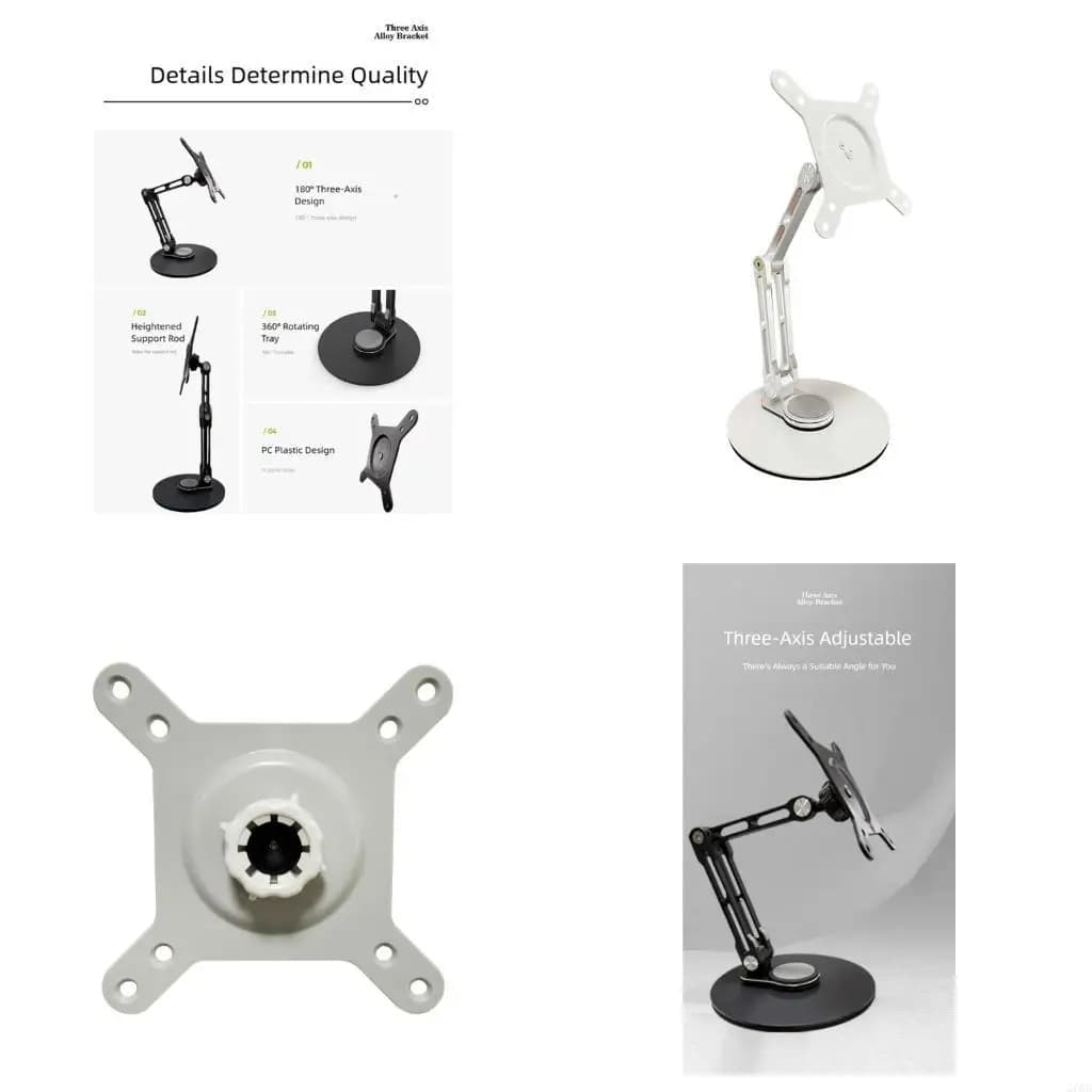 Space Saving Foldable Laptop Screen Stand Aluminum Alloy For Computer 19Inches