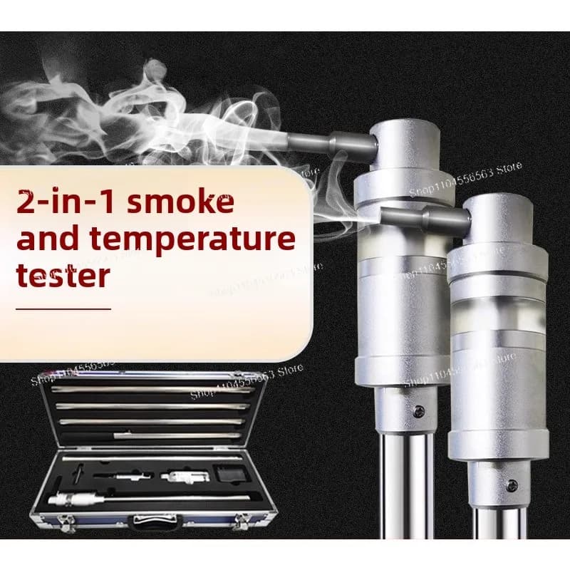 Tester per allarme antincendio 2 in 1 - Strumento di test per rilevatori di fumo e calore per uso commerciale e industriale