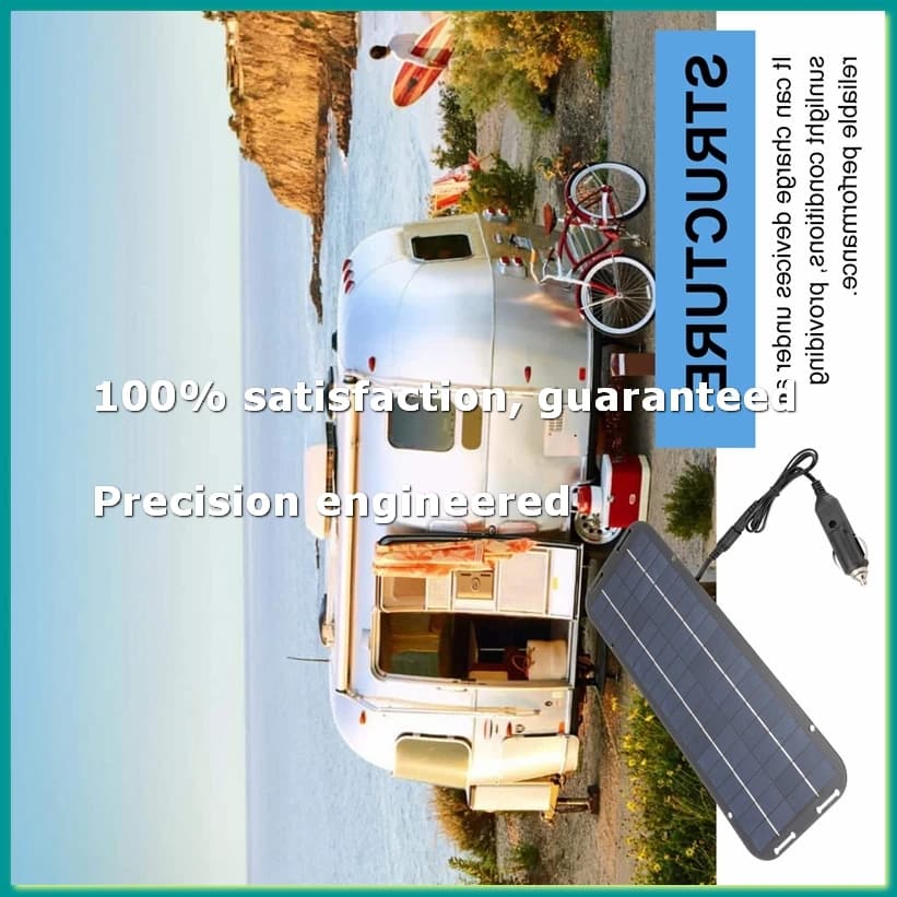 Caricabatterie Solare 12V 60W per Auto, Moto, Monopattino, Pannello Solare Portatile, Caricabatterie per Auto, Manutenzione Efficiente della Batteria - FABY