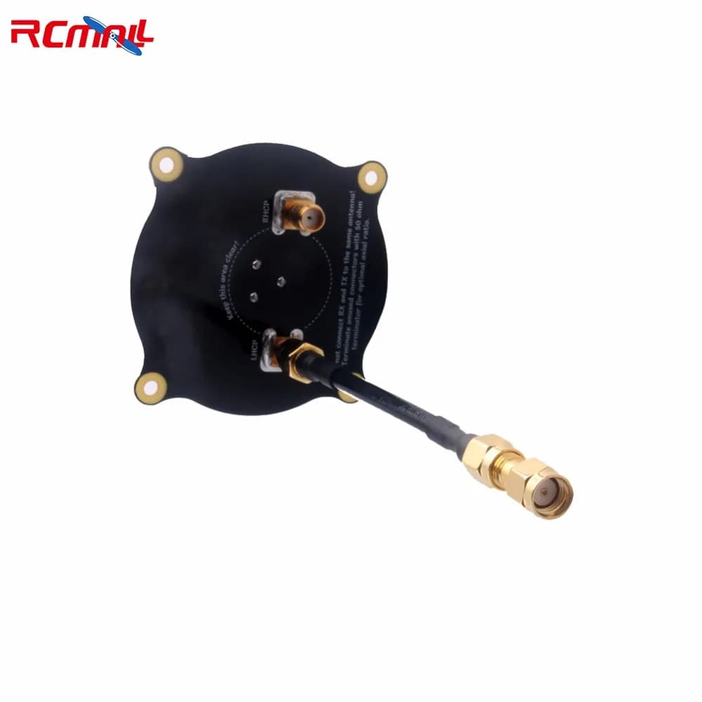 Antenna patch a tripla alimentazione da 5,8 GHz 9,4 dBi Circolare direzionale SMA con connettori per drone RC da corsa FPV
