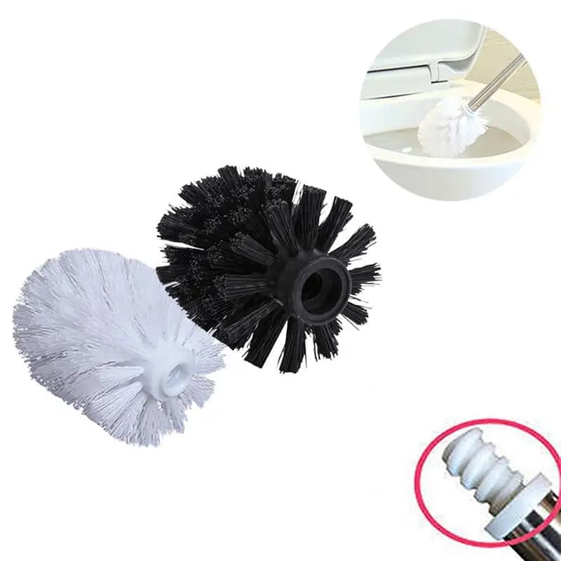 Supporto per testina per scopino di ricambio universale Bianco Nero Strumenti di ricambio puliti Spazzola per WC Forniture per il bagno di casa