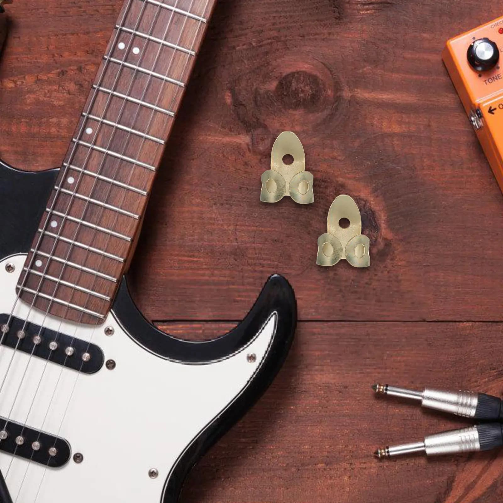 Set di 12 Plettri per Chitarra Progettati per Chitarristi Fingerstyle, Plettri Flessibili in Silicone per Pollice, Accessori per Strumenti a Corda
