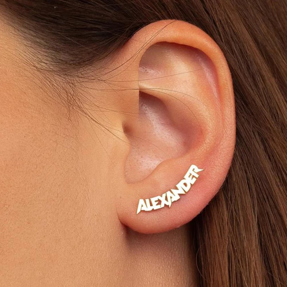 Custom name earrings, Personalized earrings, Studs, Personalized gifts, Women's jewelry, Valentine's Day gifts, Women's gifts