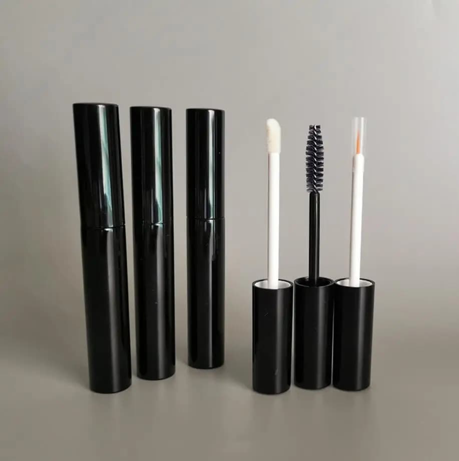 10ml black plastic tube polishlabbra mascara nail brush eyeliner essential oil booster save balm eyeliner cosmetic packing