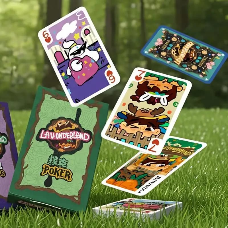Carte da gioco originali Joykey Lavonderland Poker Scatole di design per cartoni animati Carte da gioco da tavolo Giocattoli Regali di Natale di compleanno