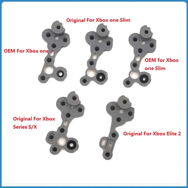 2 pezzi in gomma conduttiva per Xbox One Slim Xbox Series SX controller maniglia pulsante pad colla conduttiva accessori di riparazione gamepad