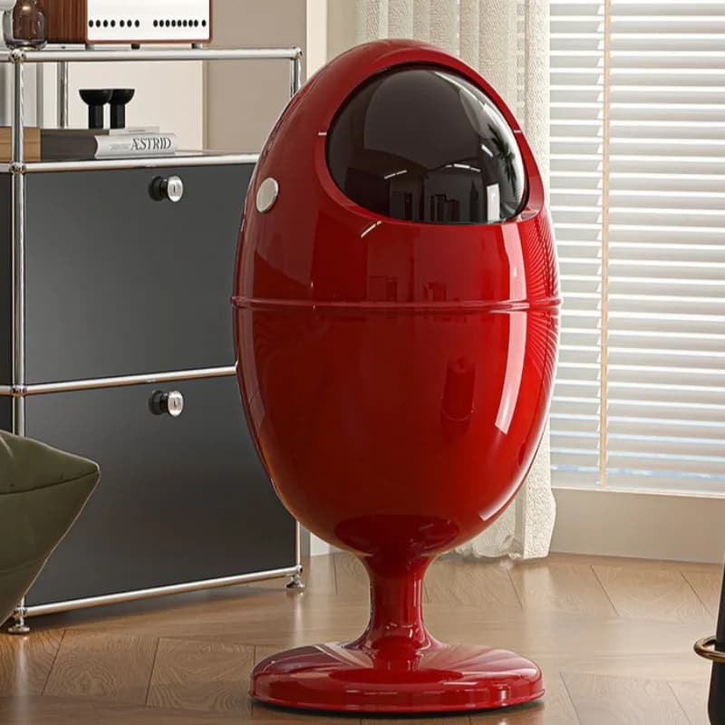 Large Capacity Trash Can Kitchen Luxury Movable Trash Bin Home Creative Space Cabin Design Litter Bins Home Cleaning Things