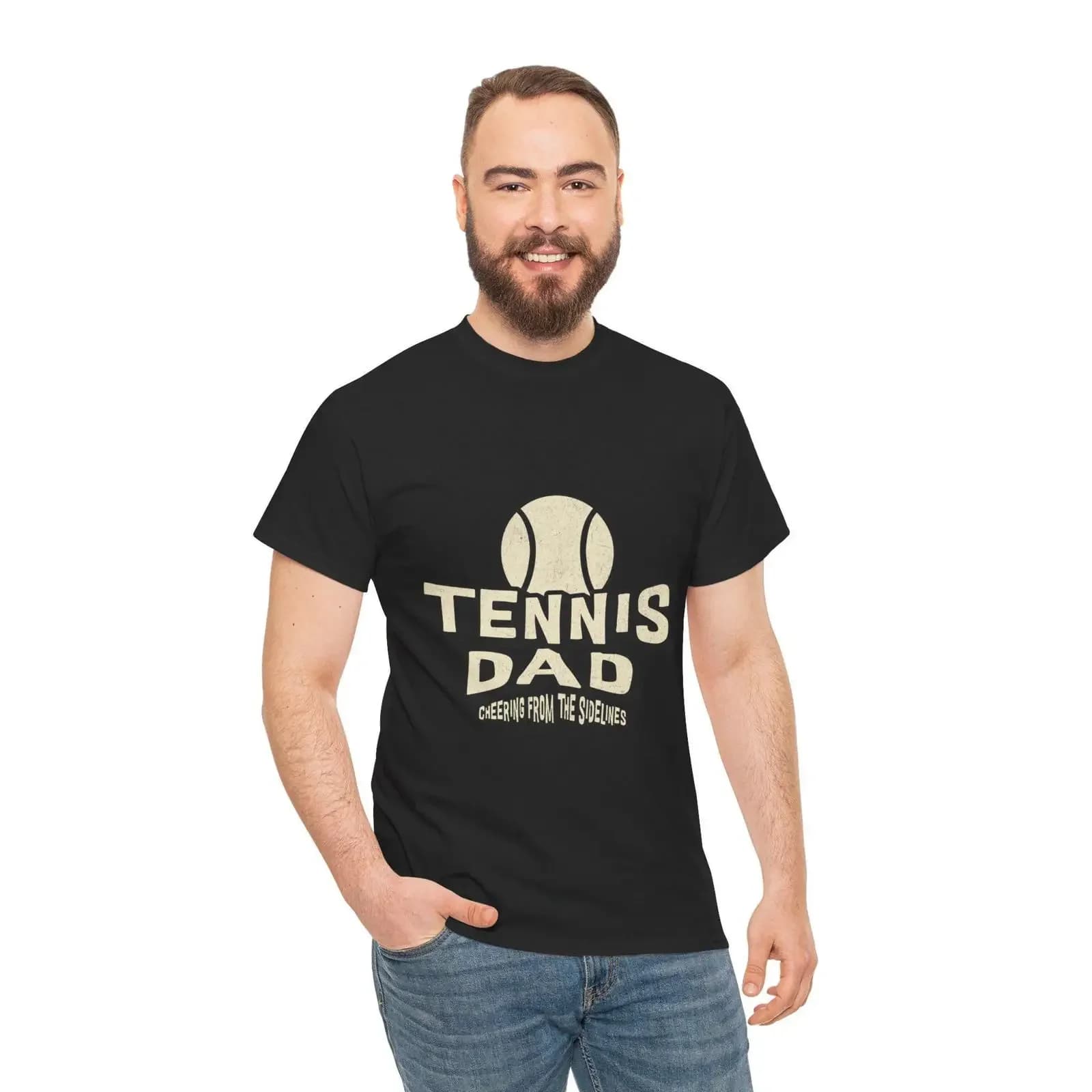 Tennis Dad T Shirt Vintage Ball vintage Washed Stretched Versatile fashion Unisex Breathable Stylish Casual graphic Comfortable
