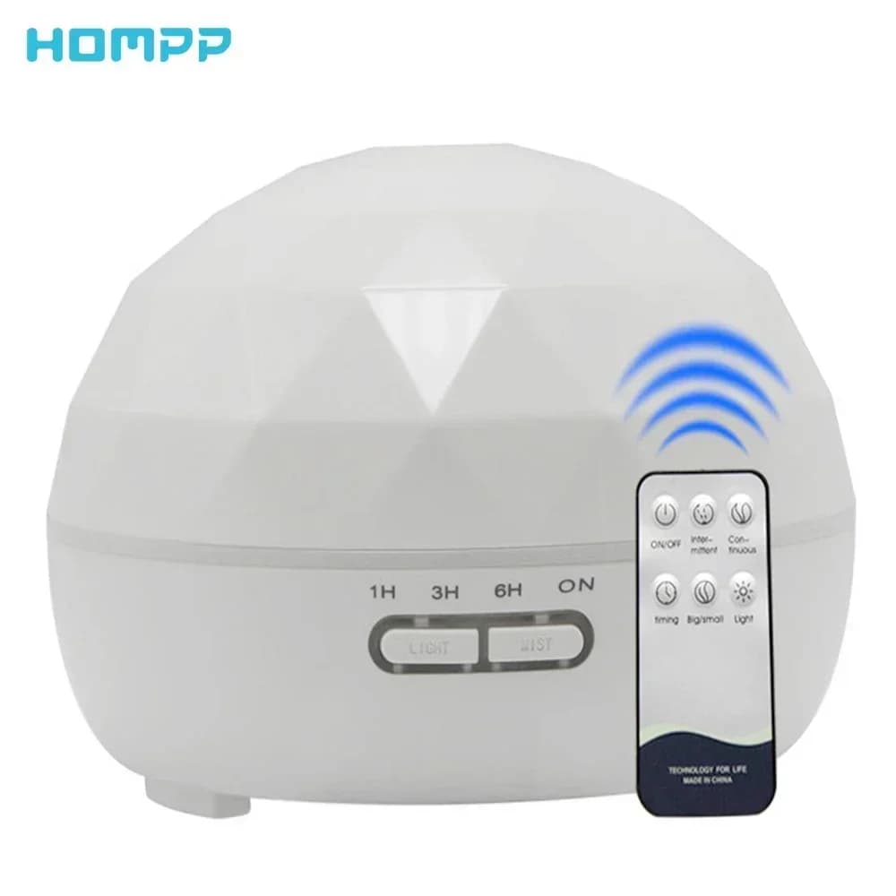 Umidificatore Diffusore Nebulizzatore 300ML Macchine per aromaterapia Spegnimento automatico senza acqua per studio in ufficio Yoga Home 7 luci a LED