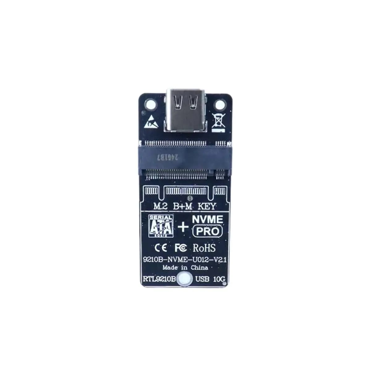 N88R! Adattatore M.2 SSD RTL9210B Dual-Protocol NVMe/NGFF per Disco Rigido Esterno 10Gbps