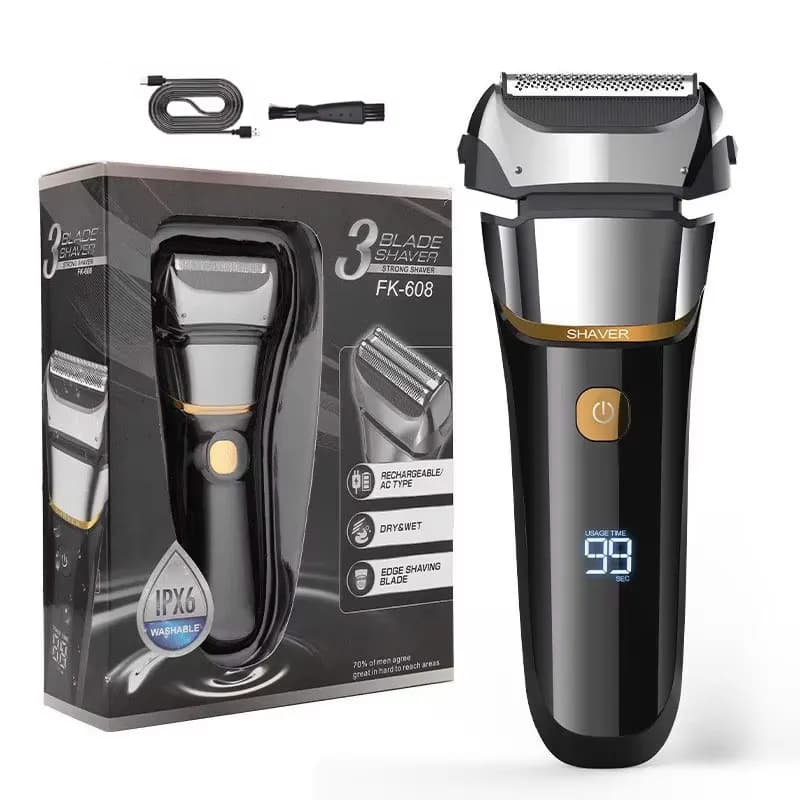 professional rechargeable wireless shaver for electric shaver facial shaver with home digital display