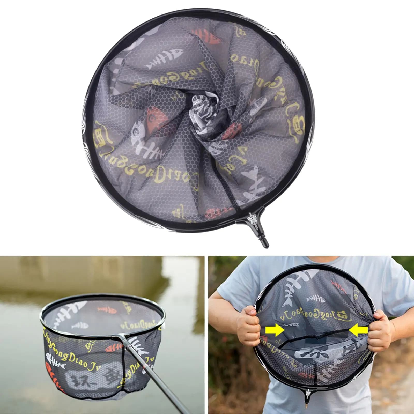 Testa per Rete da Pesca con Vite da 8mm, Resistente per Acqua Salata e Dolce, Ideale per Spigole