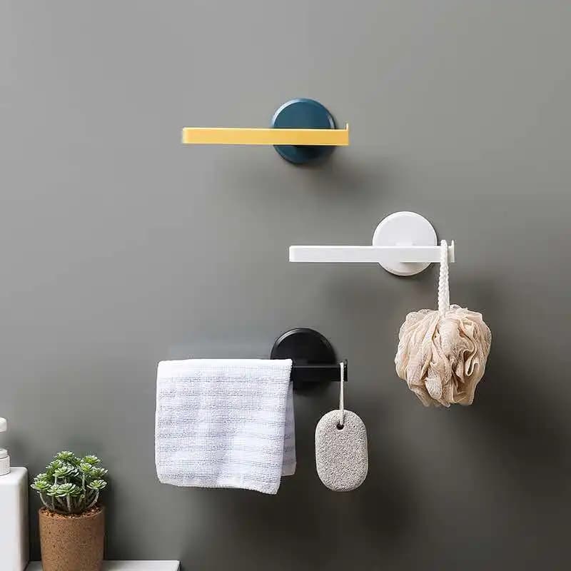 Portasciugamani da Bagno Senza Foratura, Stile Nordico Semplice