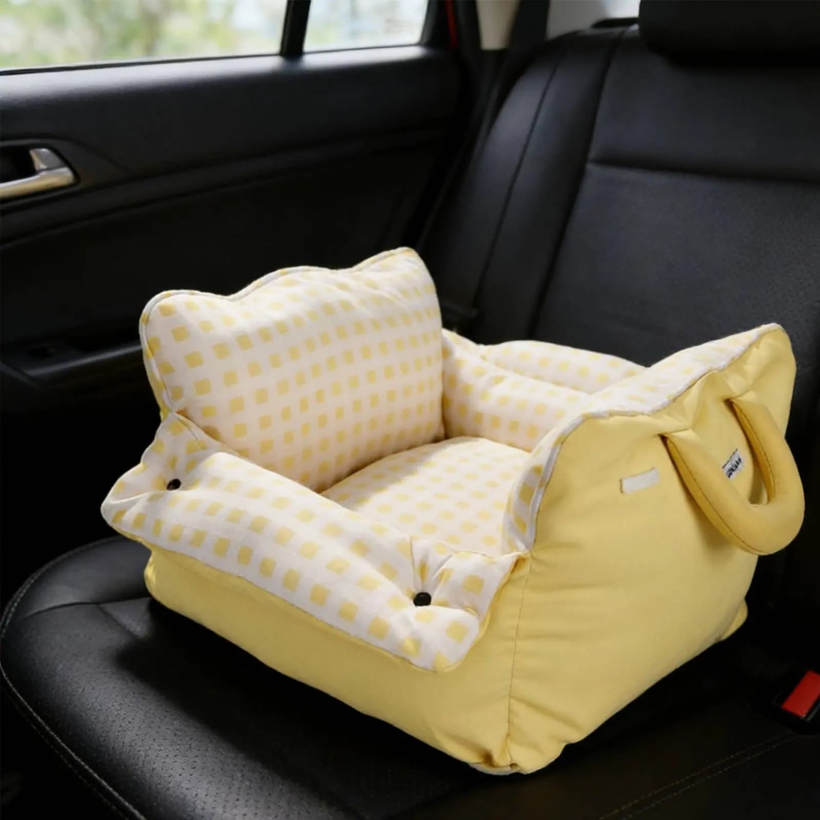 Trasportino per Cani da Auto, Cuscino Morbido, Sedile Rialzato Portatile per Cani, Divano per Cuccioli, Letto da Viaggio Multifunzionale per Animali Domestici, Impermeabile