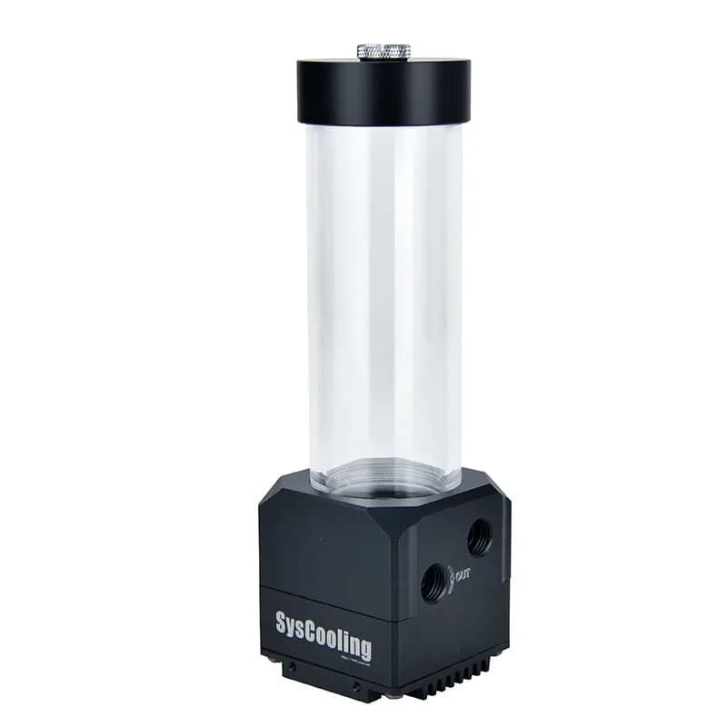 Syscooling SC-91XD water pump for water cooling MAX flow rate 1200L/H pump head 8meter DC12V G1/4 thread pump with water tank