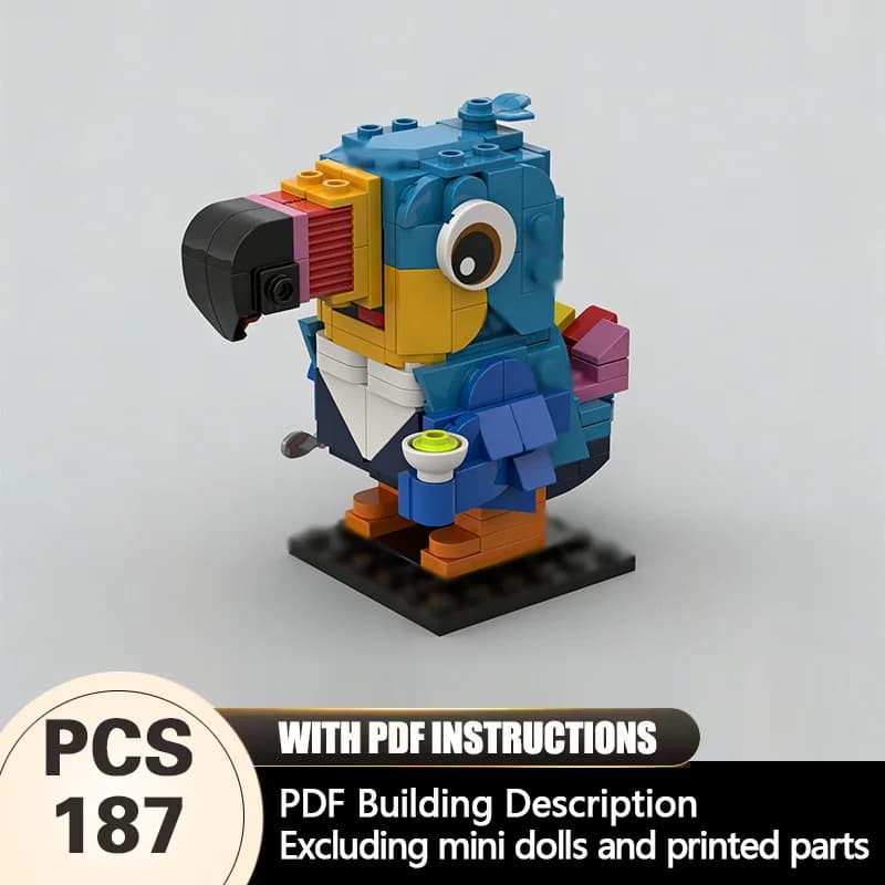 Creators Animal Series Model MOC Building Bricks Toucans Bird Modular Technology Gifts Holiday Assemble Children Toys Suit