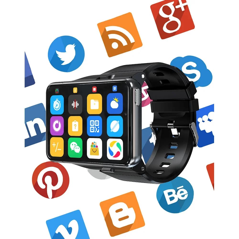 Dispositivi indossabili Relojes DM100 4G Sport Smartwatch impermeabile Android GPS Fitness Tracker con slot per scheda SIM
