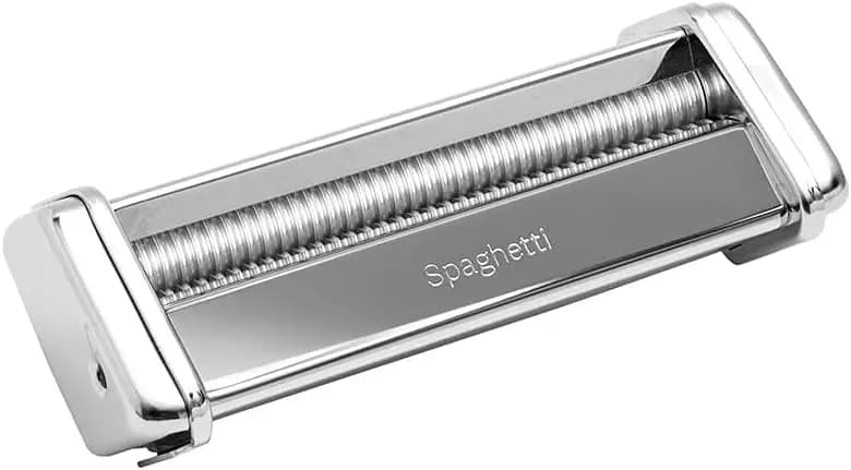 Accessorio per Spaghetti Made in Italy per Macchina per Pasta Atlas 150, Acciaio Cromato, Facile da Usare