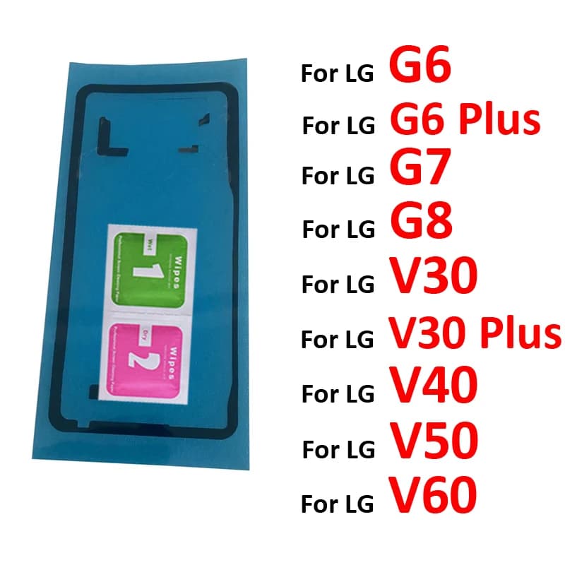 Pop Per LG G6 G7 G8 G8s V30 V40 V50 V60 Plus Custodia Del Telefono Porta Della Macchina Fotografica Pre-Cut Adesivo Pannello di Copertura In Vetro Posteriore adesivo Colla