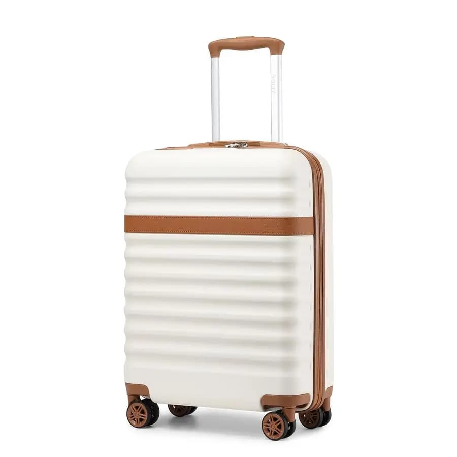 Bagaglio a mano approvato, 21,6 x 13,7 x 8,6 pollici, valigia rigida leggera espandibile da 21,6 pollici con serratura TSA