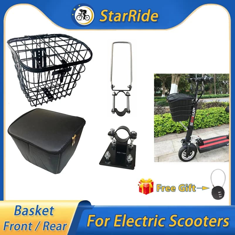 Cestino impermeabile per Scooter elettrico per KUGOO M4 Pro XIAOMI M365 1S Pro Scooter elettrico accessori anteriori o posteriori