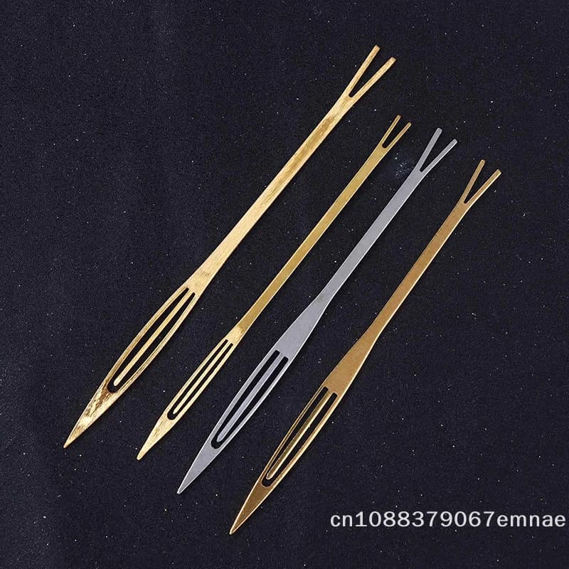 [ZYAS] 2 Pezzi Aghi per Riparazione Reti da Pesca, Navette per Riparazione e Tessitura Reti, Navette Antiruggine, Accessori per Reti