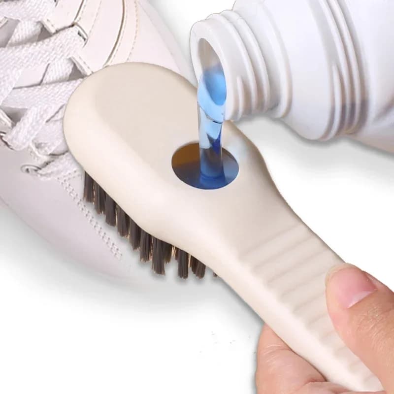 Spazzola di allungamento idraulica per iniezione di lavanderia creativa scarpe a setole morbide spazzole per vestiti detergente per spazzole per scarpe a scarico liquido