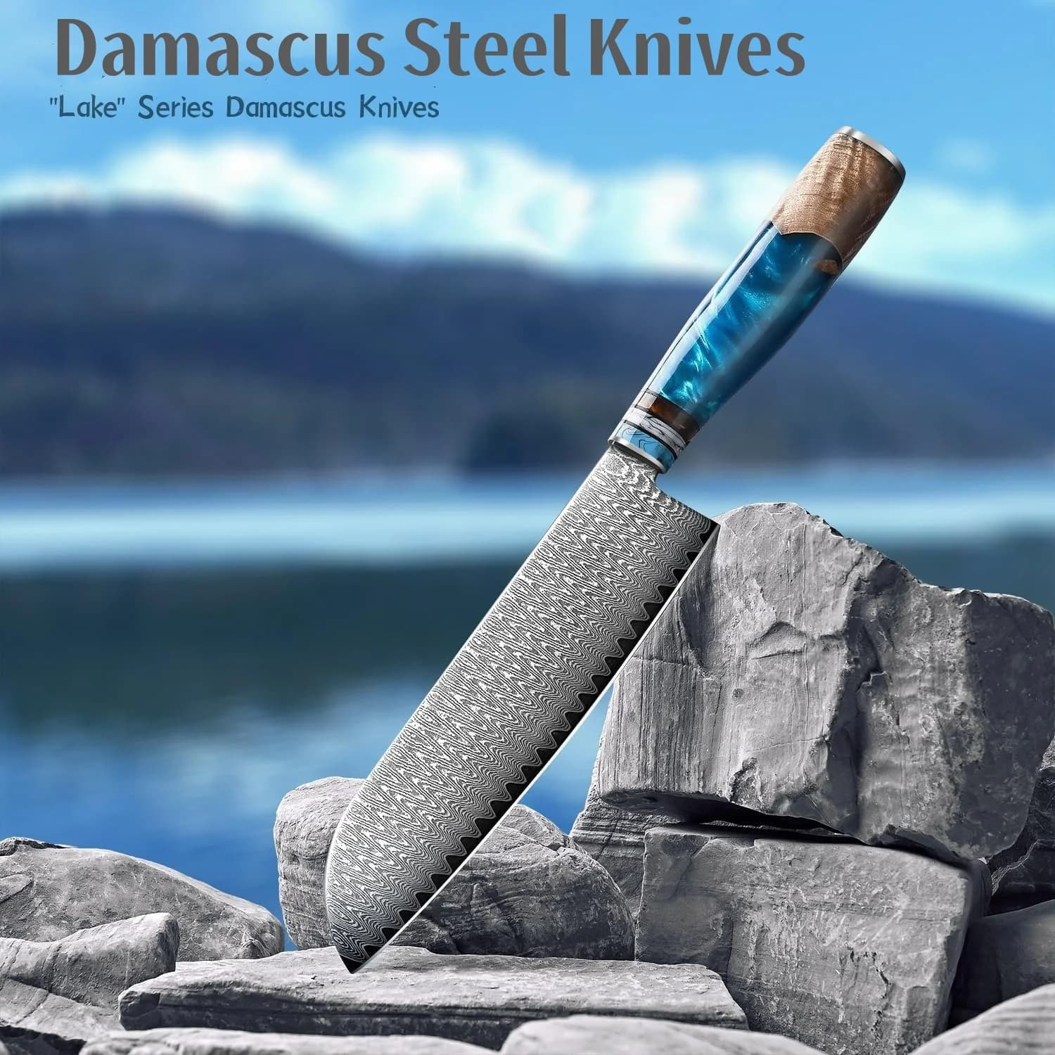 Santoku knife Damascus knife Vg-10 sharp steel blade Japanese professional kitchen knives Kitchen knives and accessories 7.0 inch