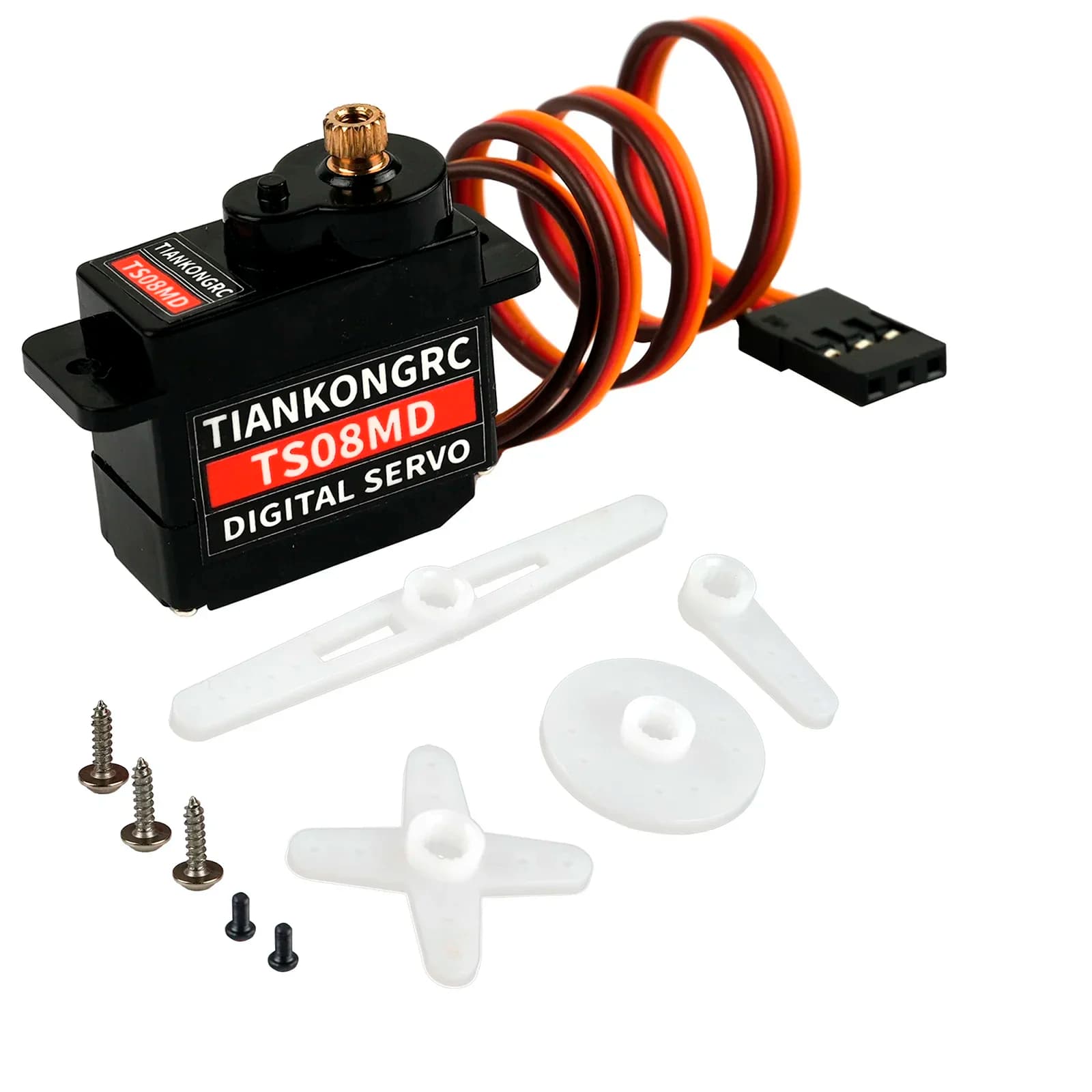 Micro Digital Servo 12g RC Helicopter Parts Mini TS08MD Metal Gear for RC 250 450 Helicopter Airplane Cars Boat Robet DIY Toys