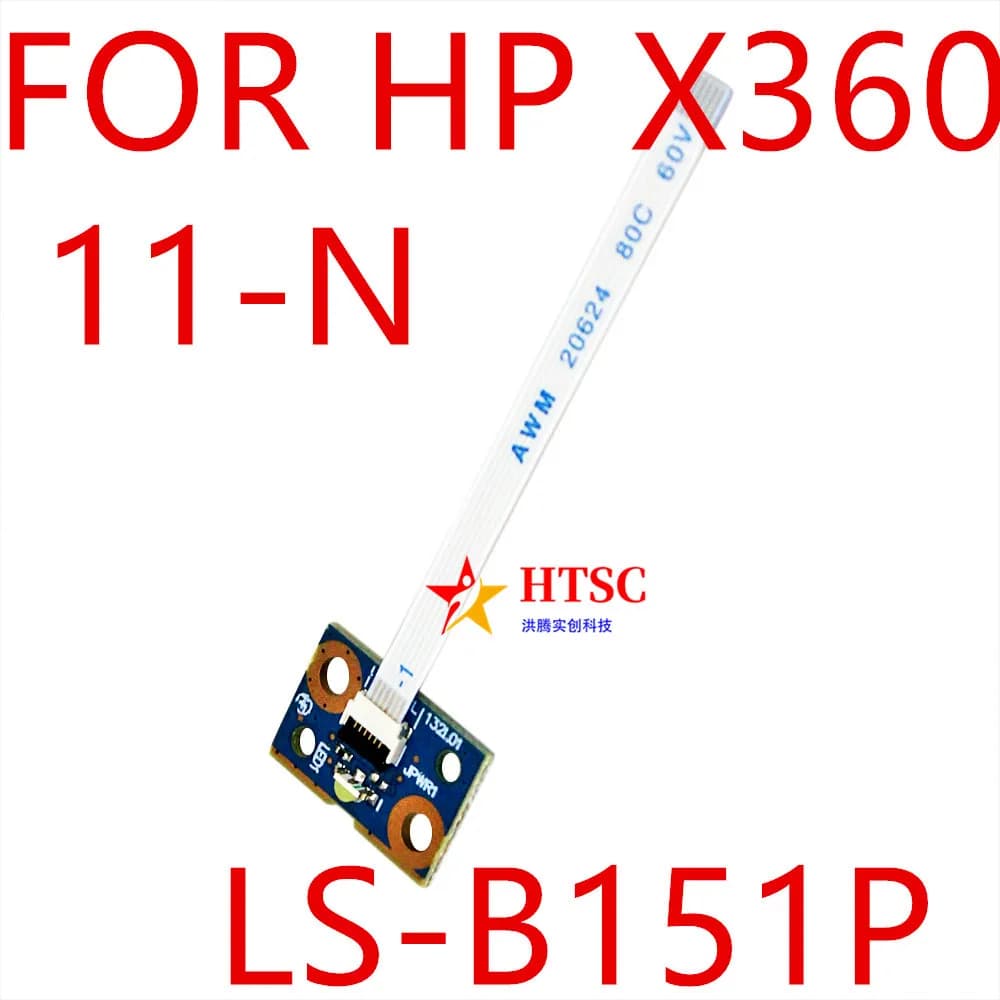 Scheda del pulsante di accensione con cavo per serie HP Stream X360 11-P 755733 -001 LS-B151P 11-P010NR 11-P015WM 11-P010NA