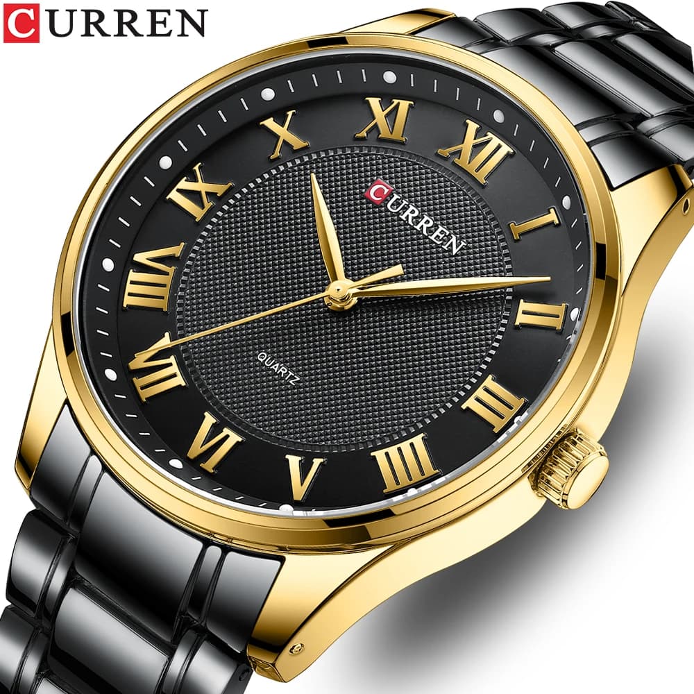 CURREN Fashion Sport Watch Men Top Brands Luxury 3Bar Waterproof Mens Watches Stainless Steel Original Clock Relogio