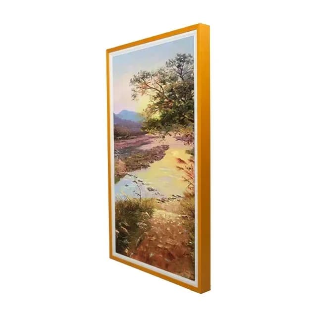 Art 21,5 pollici Smart Cloud Photo Video Display Schermo ad alta definizione Art portatile Wifi Display Cornice digitale in legno