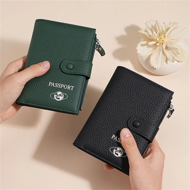 X5XA Functional Wallet For Travel and Daily Use Practical PU Leather Card Case Coin Purse And Multiple Compartments