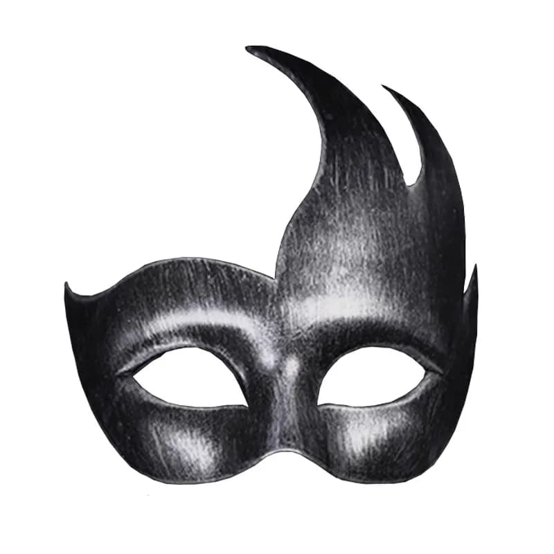Mezza maschera per il viso con prestazioni di palla per il trucco alla moda e minimalista