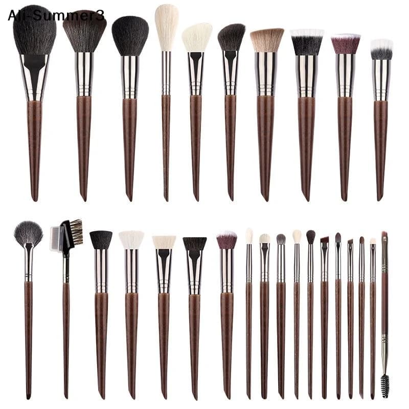 【AG】Animal Hair Makeup Brush Complete Lip Brushes Eyeshadow Brush Soft Makeup Brush Beauty Tool Foundation Powder Contour Smudge