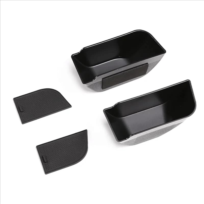 3X Door Side Storage Box Phone Organizer Tray For Land Rover Defender 90 110 2020 - 2022 Accessories With Non-Slip Pad