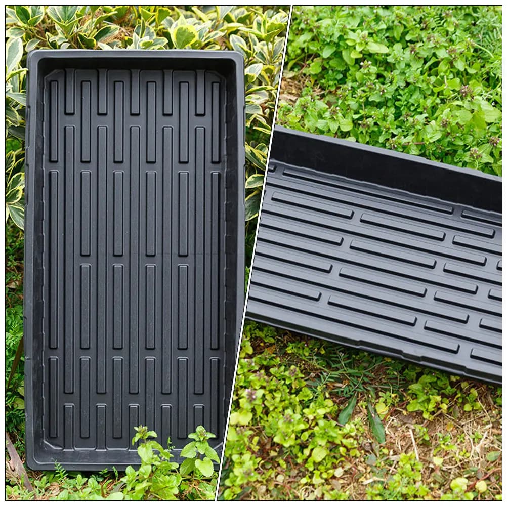 Set of 3 Premium Trays for Plant Growing, Non-Deformable, for Vegetable Seed Germination and Flowers, Gardening Kit