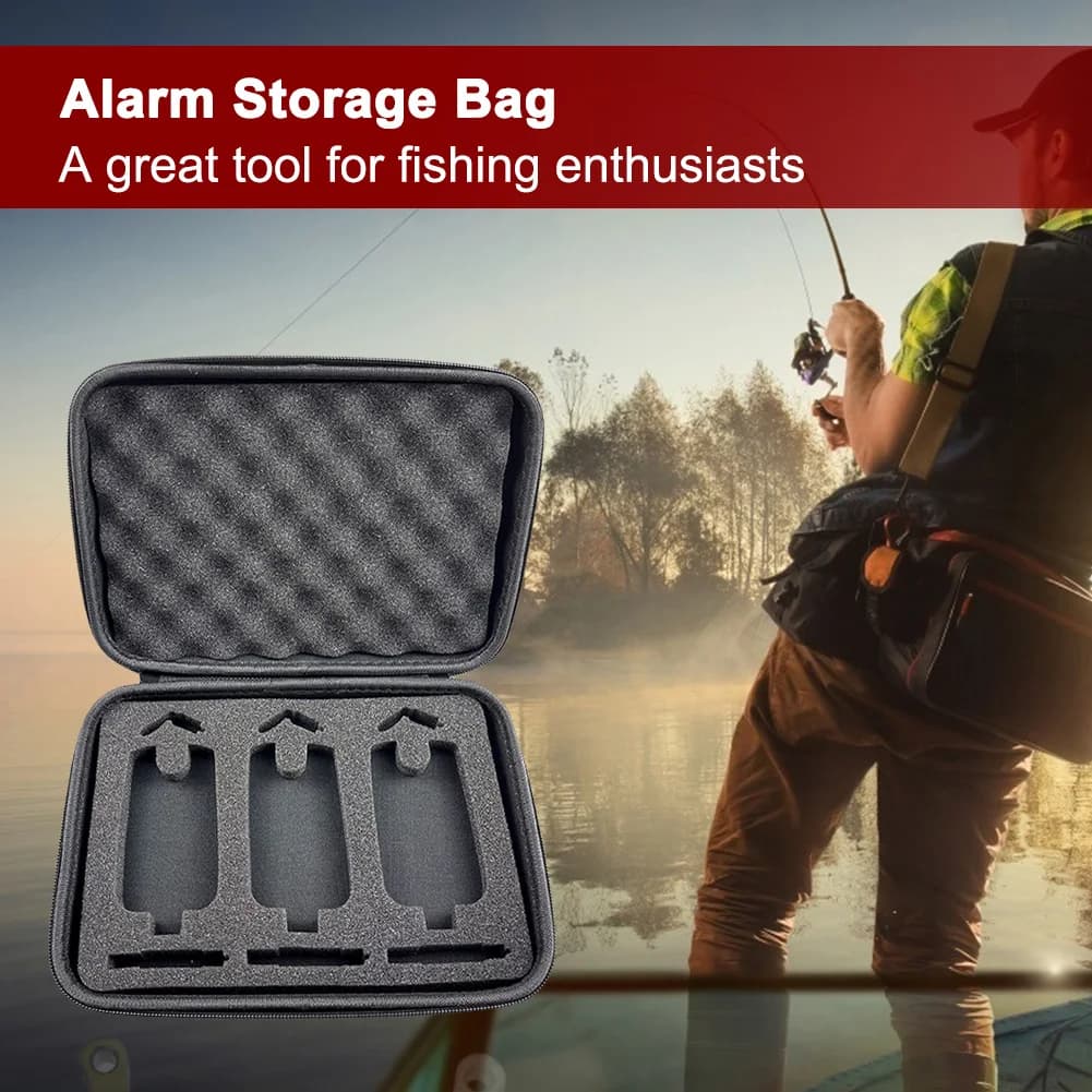 Fishing Equipment Box with EVA Foam Padding, Container with Hinge 9.8x6.9x2.2in for Fishing Passion