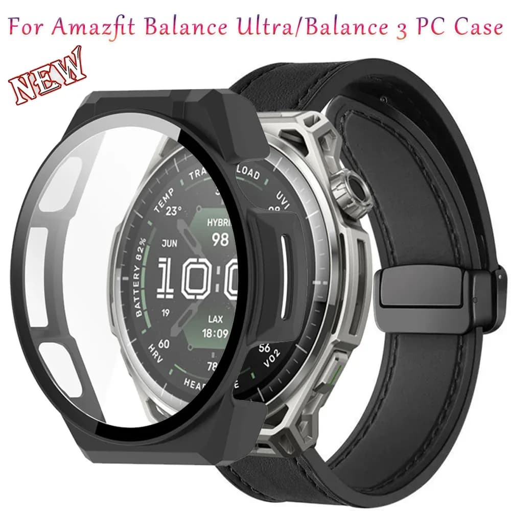 Hard PC Case For Amazfit Balance Ultra Smartwatch High-definition Bumper Frame integrated protective shell For Amazfit Balance 3