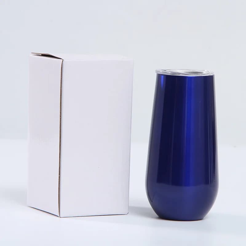 Logo Wine Cup Champagne Beer 6oz With Lid Termos Tumbler Swig Stemless Rose Gold Stainless Swig Tumbler Insulated Thermos