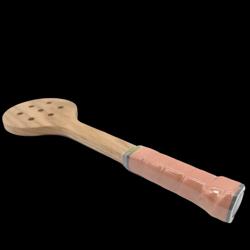 Wood Wooden Tennis Racket Lightweight Brown Padel Training Paddle Handheld Compact Size Training Racket Outdoor Training