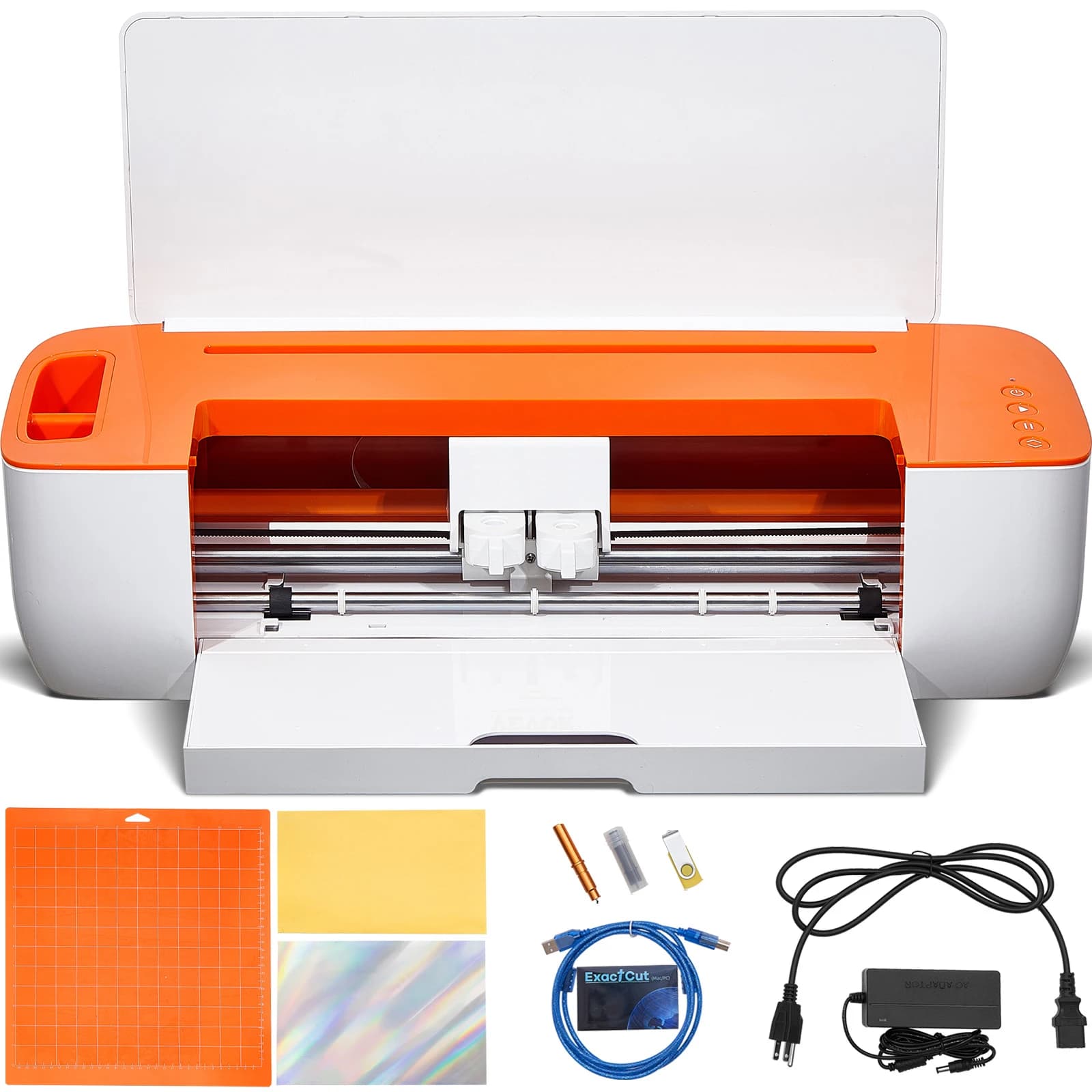 SucceBuy Macchina da taglio per vinile Computer Software Windows Portapenne a 3 lame 14 pollici 375MM Max Alimentazione carta Stampante Plotter da taglio